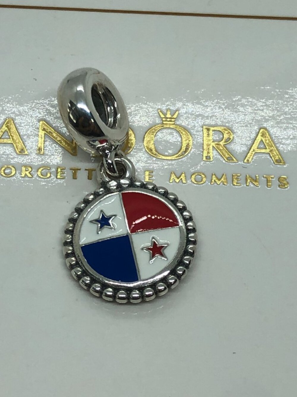 ✨🔥Pandora Panama Flag Charm S925 Silver with box
